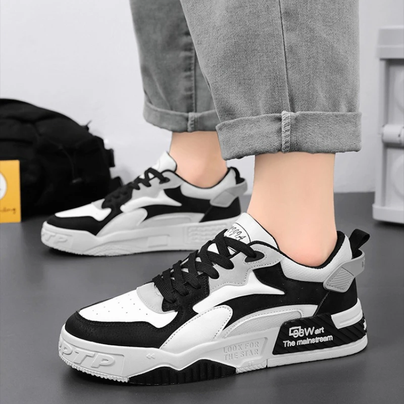 حذاء تنس رجالي جلد فاخر