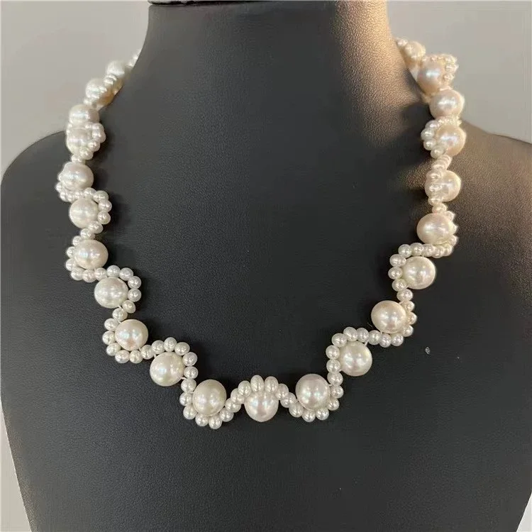 

16“ Natural freshwater pearl niche design fashionable short collarbone necklace