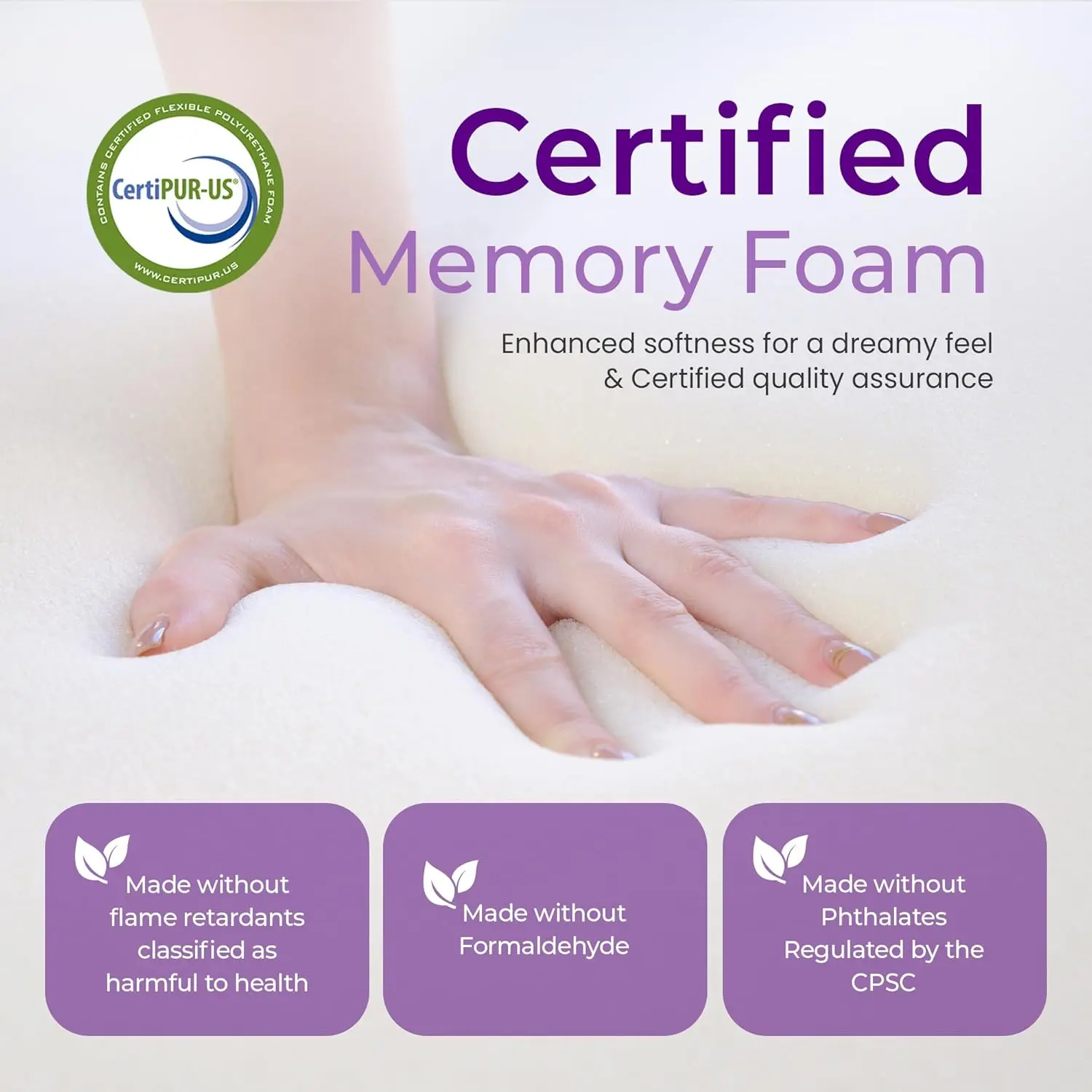 12 Inch King Cooling Gel Memory Foam Mattress Medium Firm for Cool Sleep Pressure Relieving CertiPUR-US Certified 4