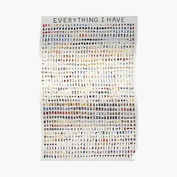 

Everything I Have Poster Painting Home Modern Mural Vintage Wall Print Decor Art Picture Funny Decoration Room No Frame