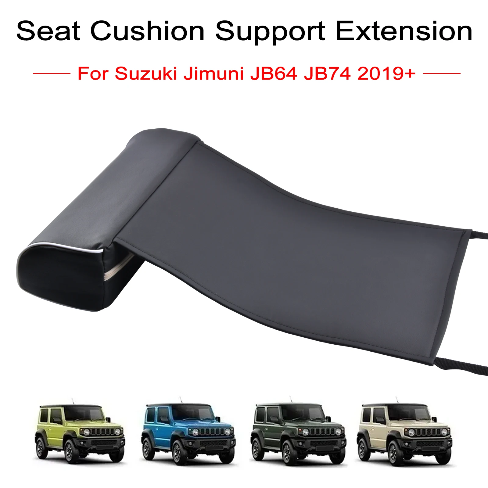 

For Suzuki Jimny JB64 JB74 2019+ Car Seat Leather Leg Pad Support Extension Mat Soft Foot Support Car Interior Accessories