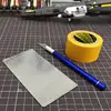 Hobby Craft Cutting Mat 2-1 Stainless Steel Masking Tape Multi Angle Stencil Cutting Mat Dual Sided Spray DIY Model Making Tools 4