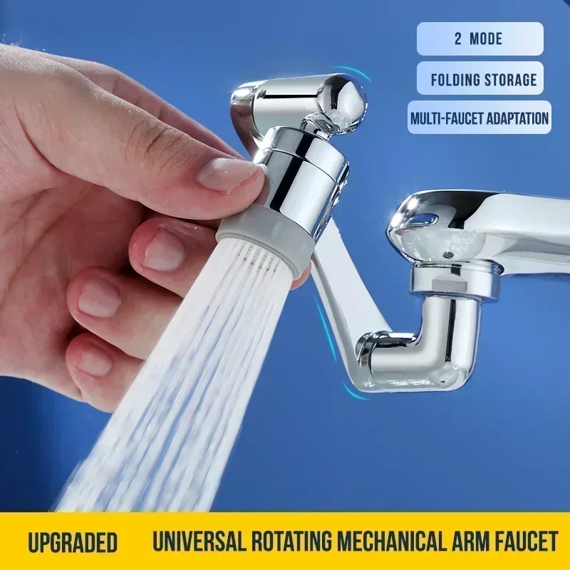 Universal 1080° Rotation Faucets Extender Sprayer Head Kitchen Robot Arm Extension Faucet Aerator Mixer Bubbler Water Tap Nozzle 3