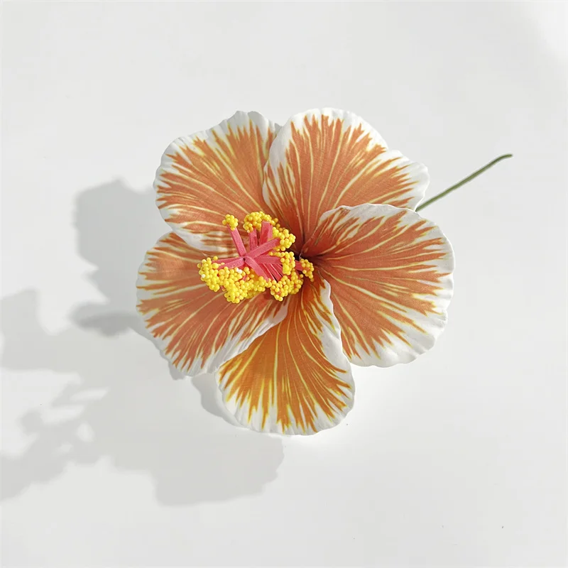Hawaiianische Blumen-Haarspangen – 4 Stück, 8,9 Cm, Hibiskus-Clips Für Strand, Party & Boho-Look