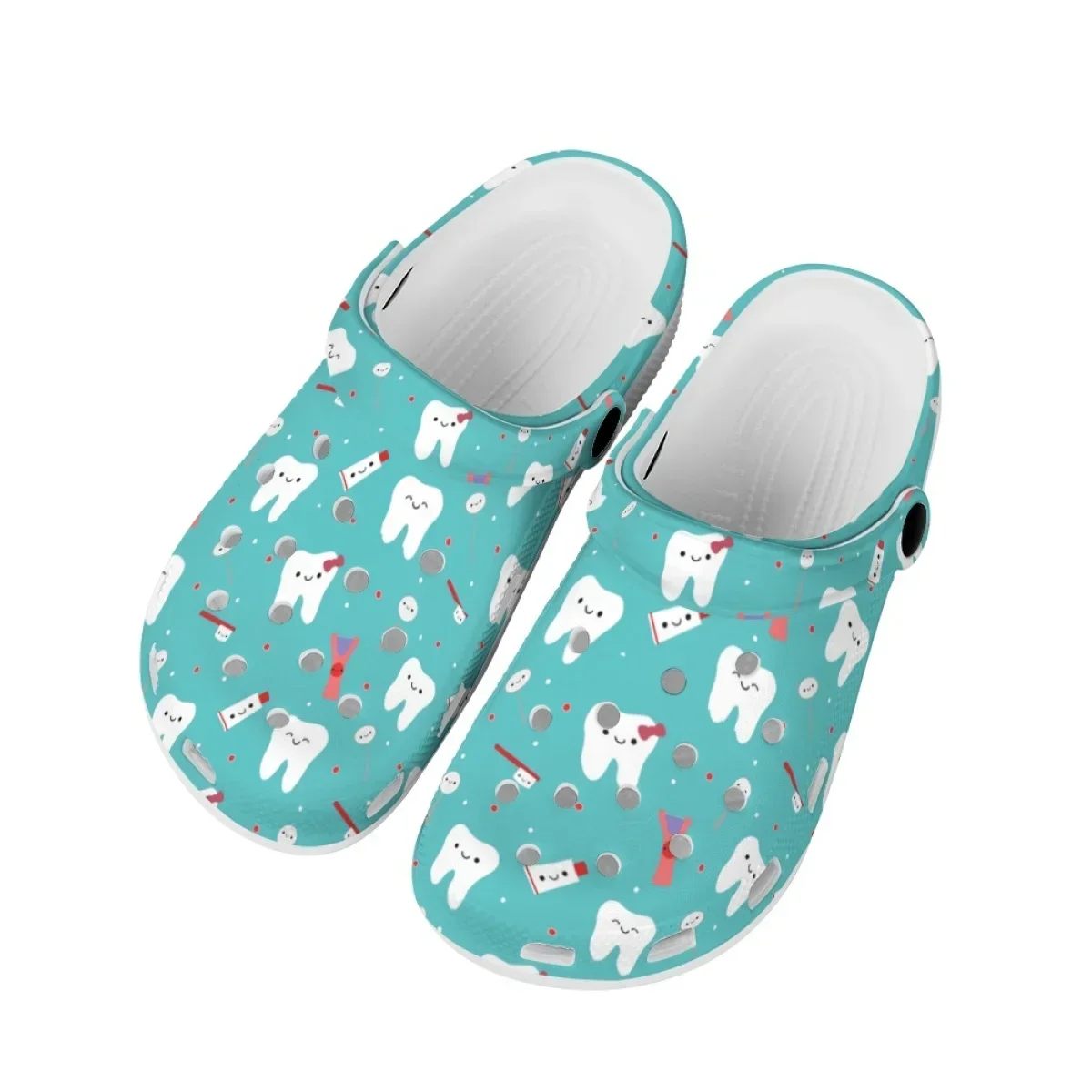 Dentist Tooth Beach Slippers Unisex Casual Clogs Shockproof Slip-on Garden Shoes Lightweight Home Sandals Zapatos