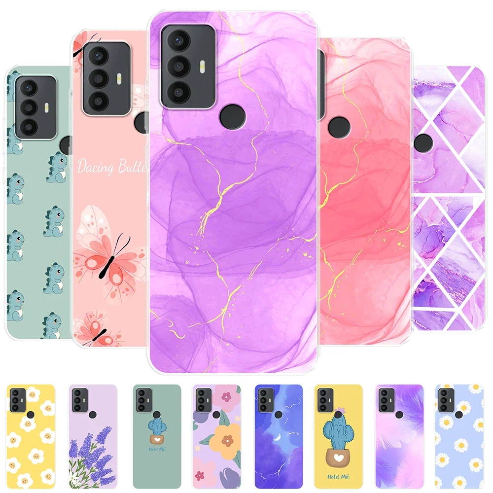 Stylish Clear Silicone Soft Shell Phone Case with Fashion Prints