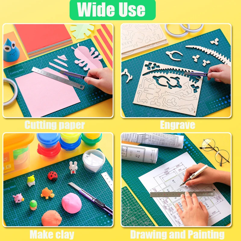 High Elasticity Durable Cutting Mat - PVC, 2.5MM Thickness, Ideal for DIY Handicrafts & Art Projects