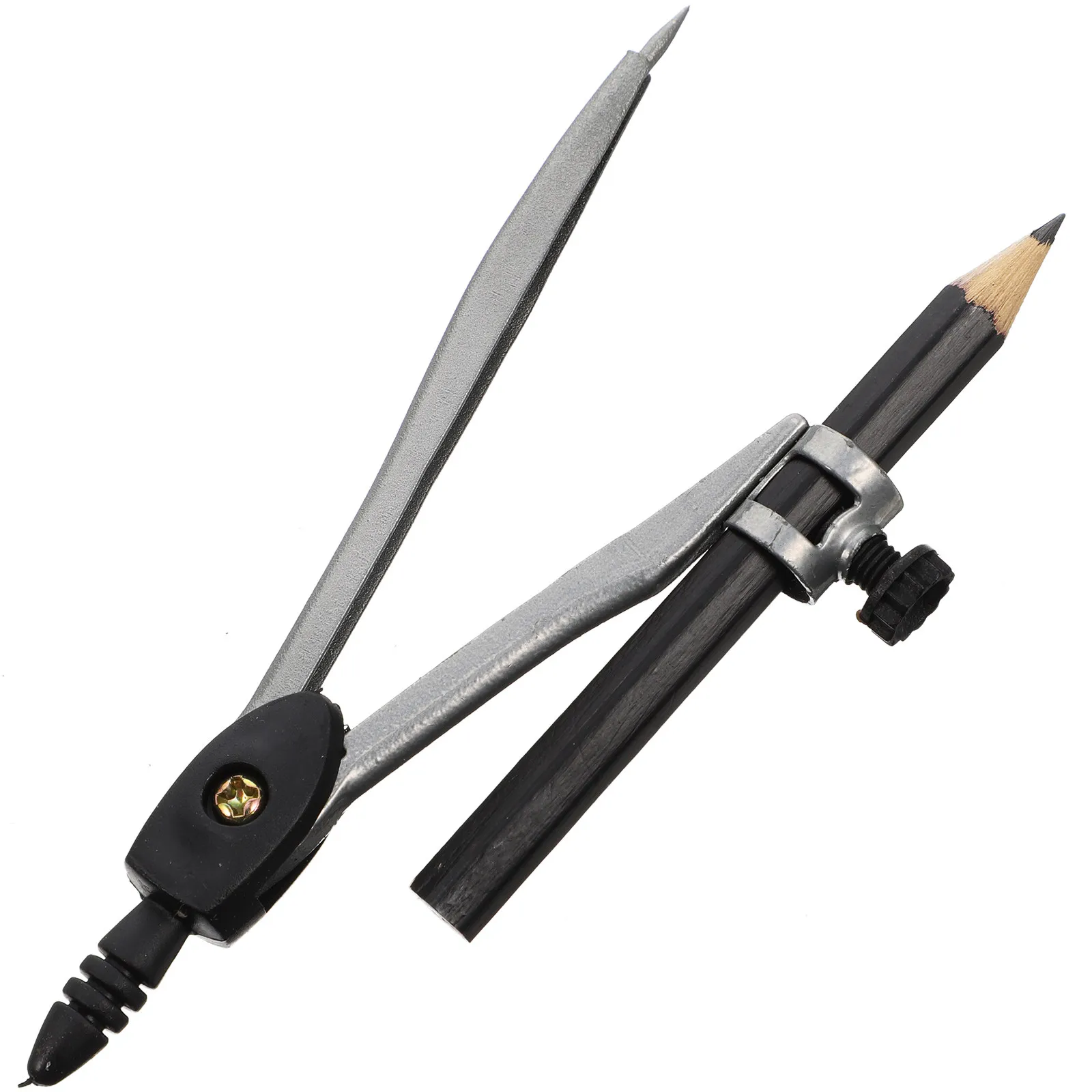 수학 제도 도면 기하학용 전문 금속 나사 마운트 연필꽂이 보관함