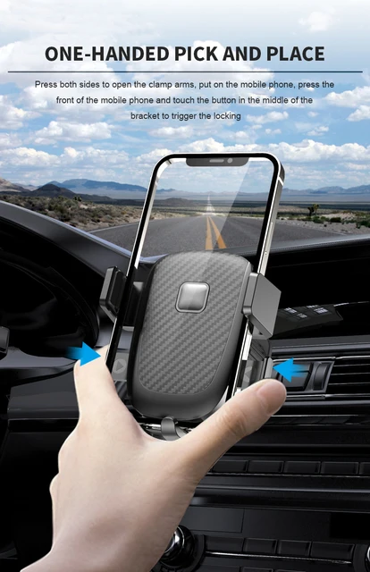 Support universel de téléphone portable pour voiture, avec crochet  métallique, Rotation à 360 degrés, sortie d'air automatique, pour  Smartphone - AliExpress