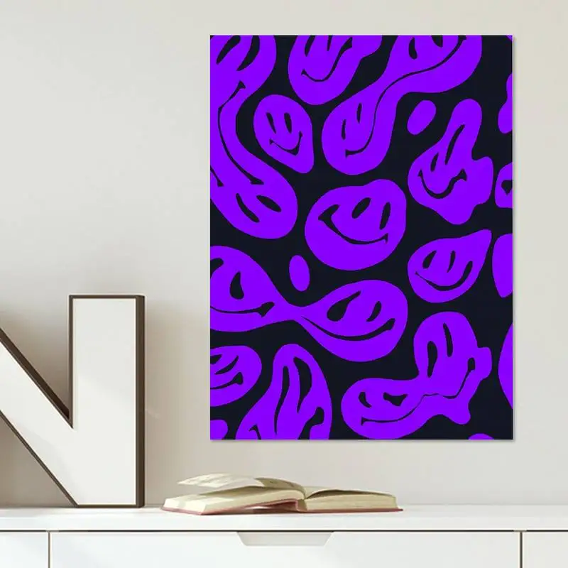 Trippy Smiley Faces Fabric Wallpaper and Home Decor  Spoonflower