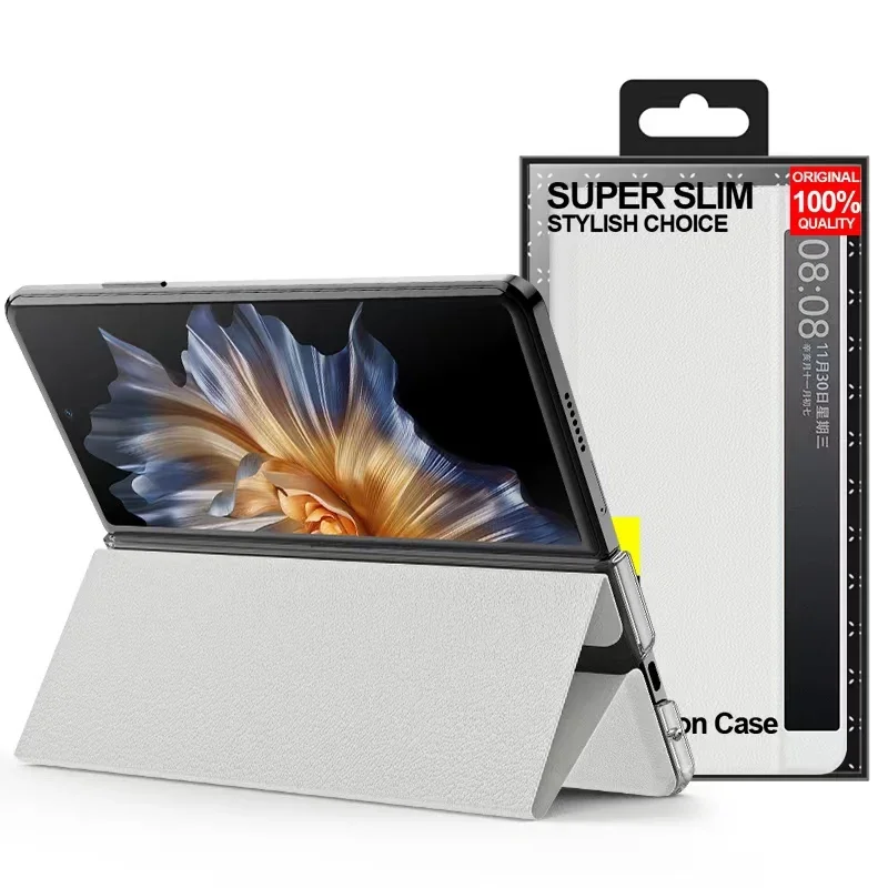 Luxury Matte Skin-Friendly Leather Flip Case - All-Inclusive Shockproof Protection with Magnetic Bracket