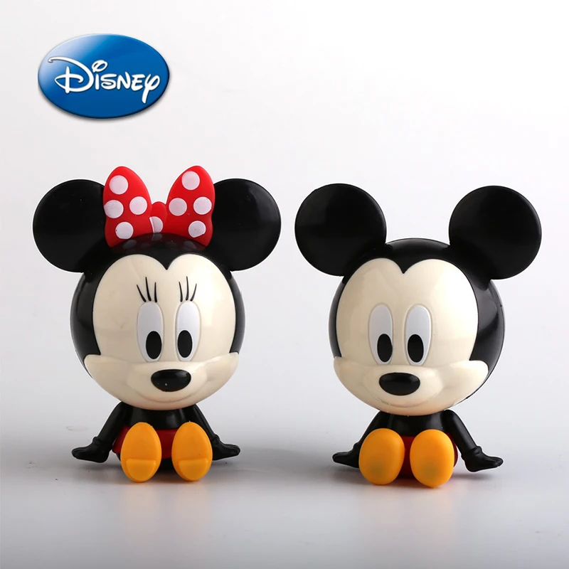 

Disney Mickey Mouse Action Figure Minnie Cartoon Anime Figures Plastic Figurine Car Home Decoration Children Collection Toy Gift