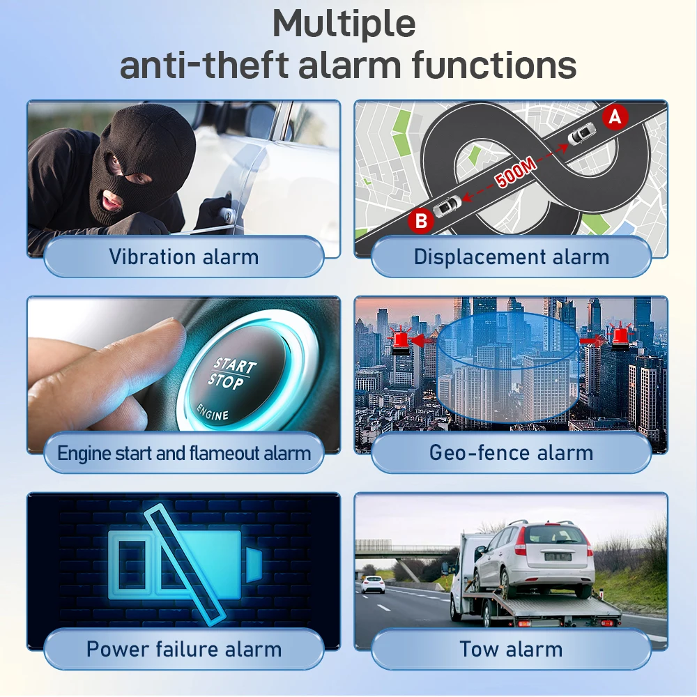 10PCS 4G J16 Car GPS Tracker Mini GPS Rastreador Motorbike Car Geofence ACC Alarm Cut Off Fuel Life Time Free APP