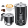 Electric split type Milk Frother Automatic Rotary Foamer 6 in 1 Hot and Cold Milk Foam Maker For Coffee Cappuccino Latte