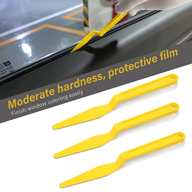 Scraper Soft Silica Rubber Squeegee Tint Tool Glass Water Wiper Car Styling  Sticker Accessory Window Film Card Squeegee - AliExpress