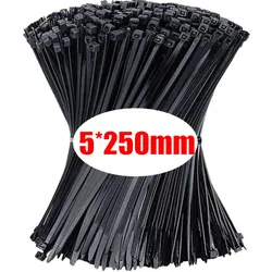 Pacchetto all'ingrosso di fascette di plastica in nylon con bloccaggio automatico - Cinghie regolabili e anelli di fissaggio
