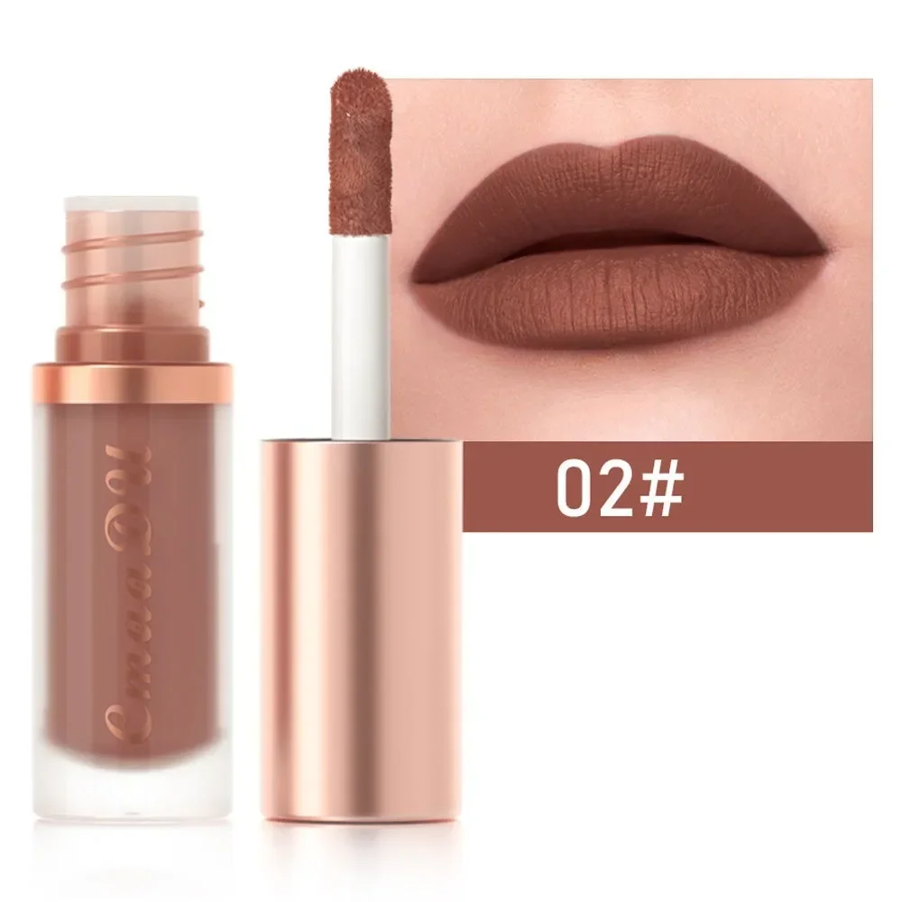 12 Colors Matte Lipstick Red Waterproof Sexy Makeup Lip Tint Smooth Nude Brown Pink Long Lasting Non-stick Lip Cosmetic Make Up 4