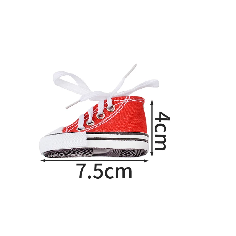 Funny Motorcycle Bicycle Shoe Shape Foot Support Side Tripod Cover Motor Electric Vehicle Bike Kickstand Mini Canvas Shoes 1pc