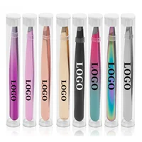20pcs Private Label Gold Tweezers Eyebrow Set Best Rose Slant Eyebrow Tweezers Stainless Steel Removal Eyebrow Tweezers Custom 1