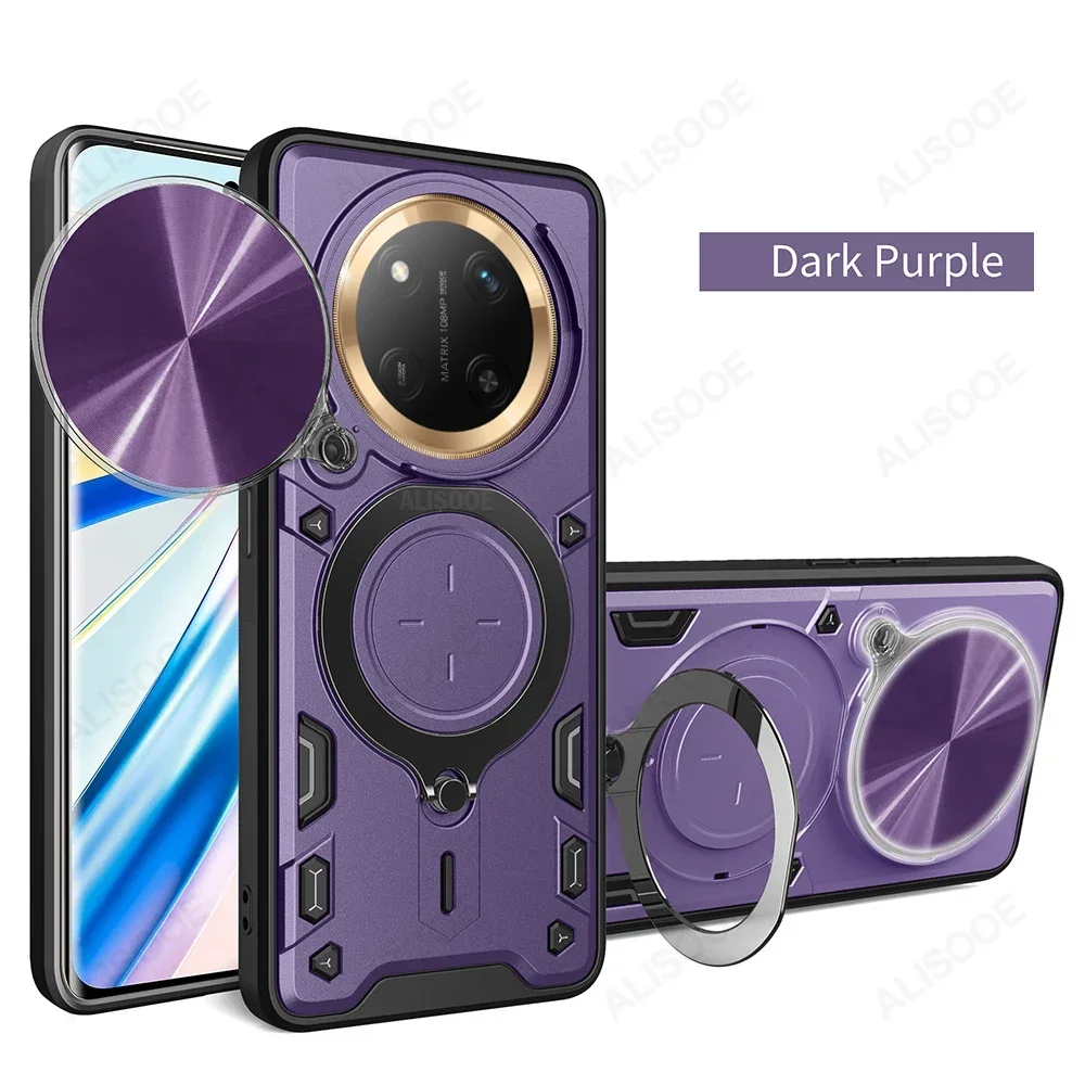 Durable Shockproof Armor Case with Slide Camera Cover and Ring Stand
