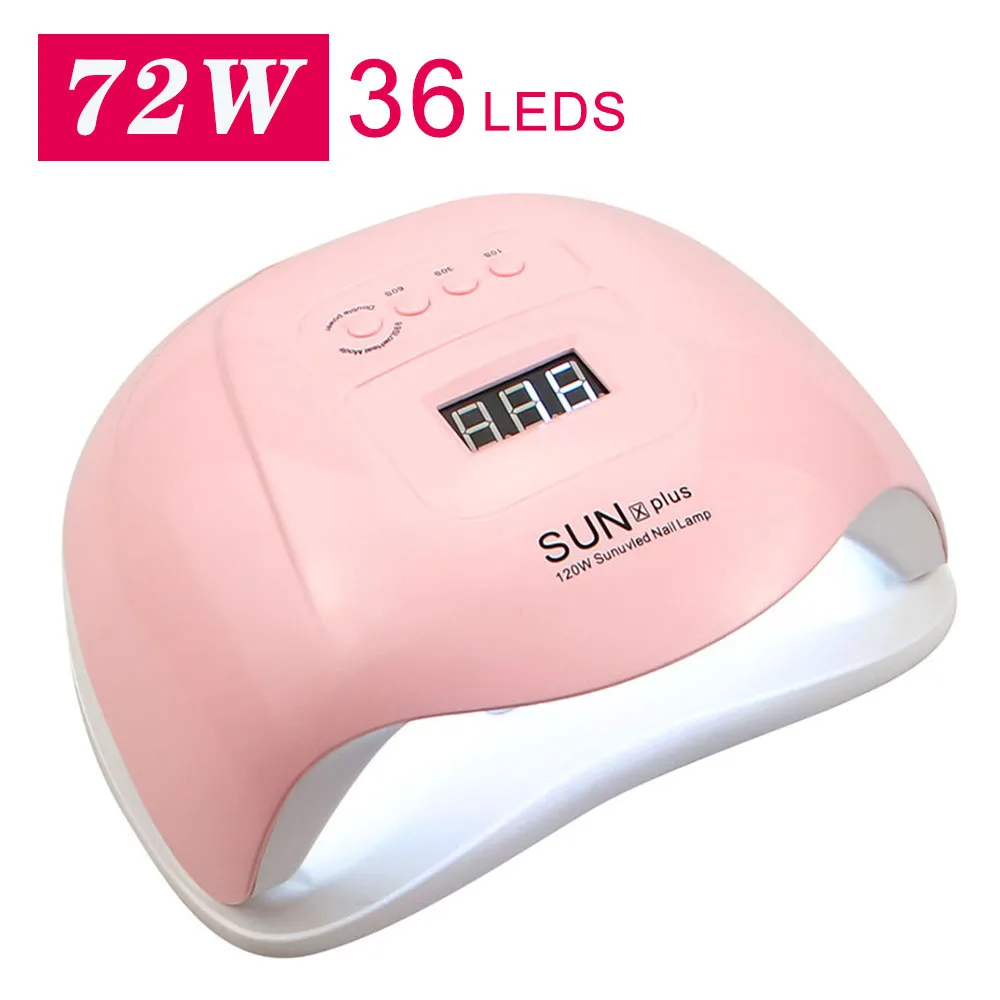 72W Nail Dryer LED Nail Lamp 36 Pcs Light Bead UV Lamp For Drying All 