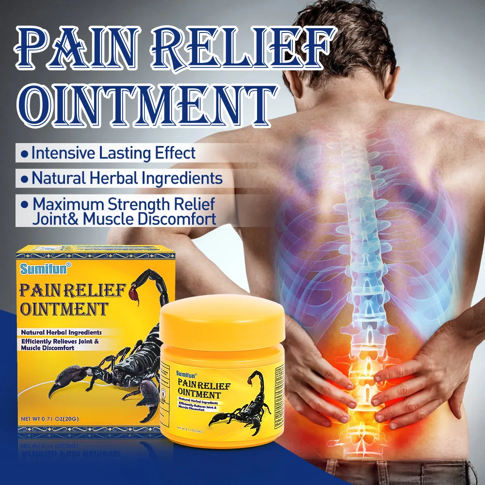Scorpion Joint Care Cream Rheumatology Treatment for Lower Back Pain Sciatica Bruising and Spasms Relieves Muscle Fatigue