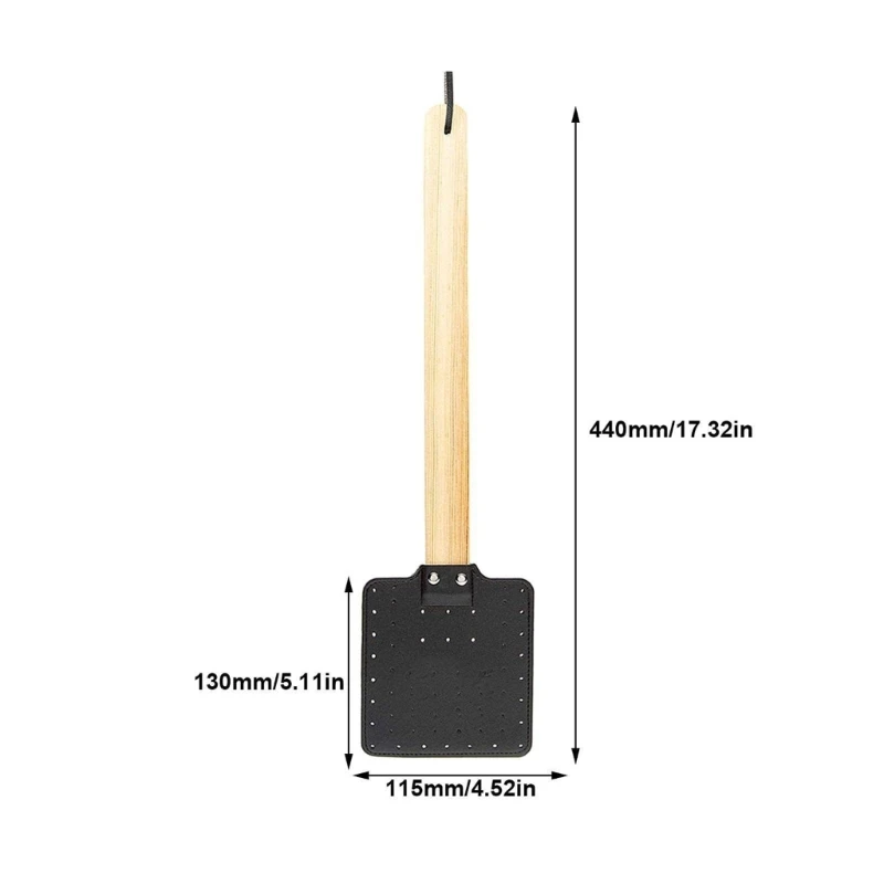 PU Leather Fly Swatters with Handle and Head for Indoor and Outdoor Use fly swatter