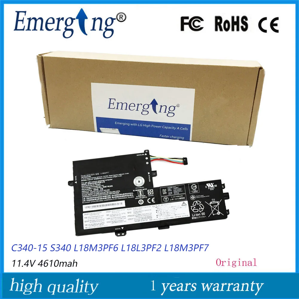 

New Laptop Battery L18M3PF7 for Lenovo IdeaPad S340 C340-15 L18M3PF6 L18L3PF2 L18L3PF3 L18C3PF6 L18C3PF7