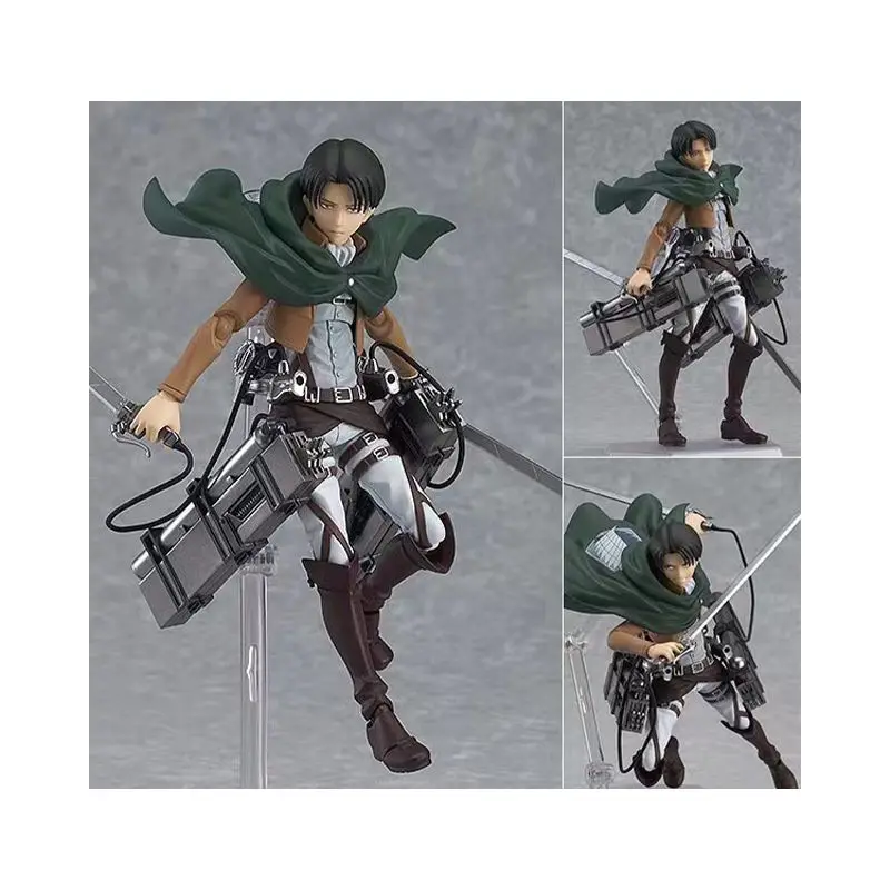 

Original MAX FACTORY Figma Attack On Titan Levi 213 In Stock Anime Figures Model Toys