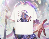 Hot Anime Arcane Unisex Men Short Sleeves Arcane Season 2 Viktor Jinx T Shirt Women  Oversized Cotton LOL Game Casual Loose Tees 1