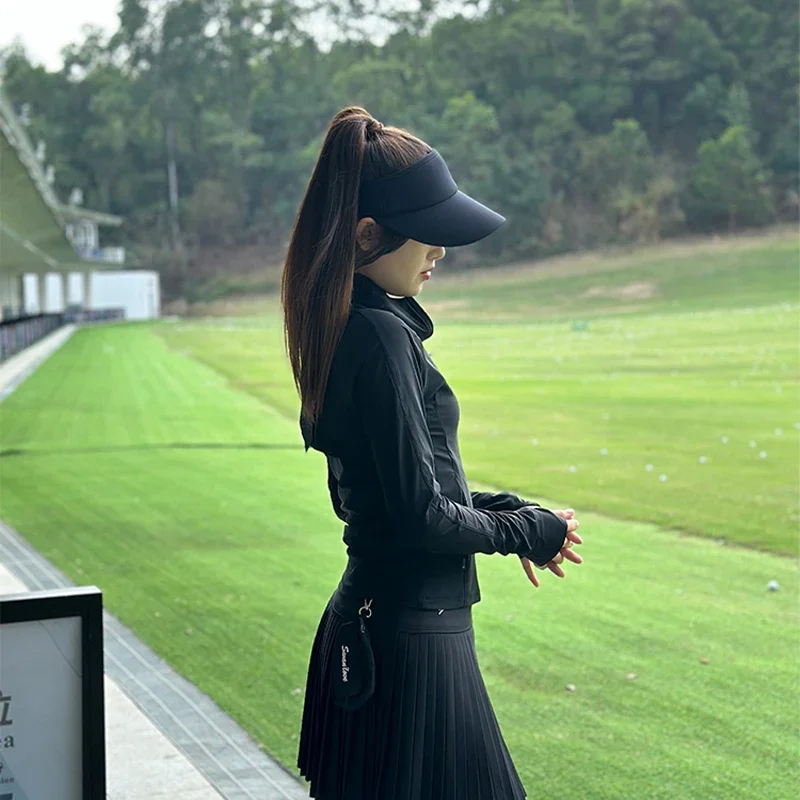 SG Ladies Sunscreen Coat Zip Stand Collar Jacket Spring Summer Sports Long Sleeve Shirt Windbreaker Ladies Thin Golf Wear