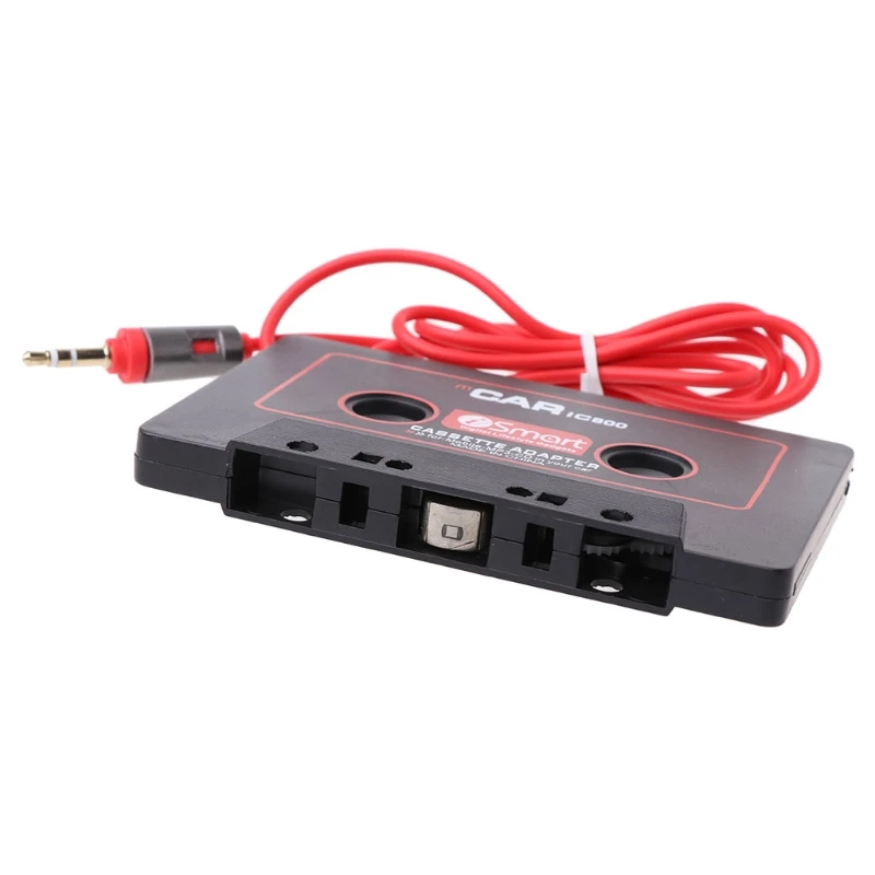 3.5mm Plug Universal Car AUX Magnetic Tape Cassette Recorder Adapter Converter MP3 AUX Cable Player Parts D7YA