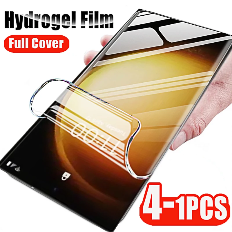 Premium Hydrogel Screen Protector Film - 4 Pack