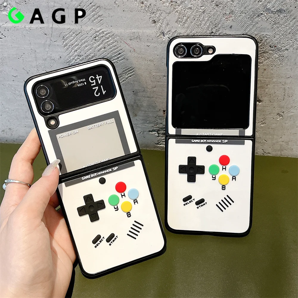 삼성 갤럭시 폴드 Z 플립 6, 5, 4 용 귀여운 크리에이티브 게임 케이스, 럭셔리 커버