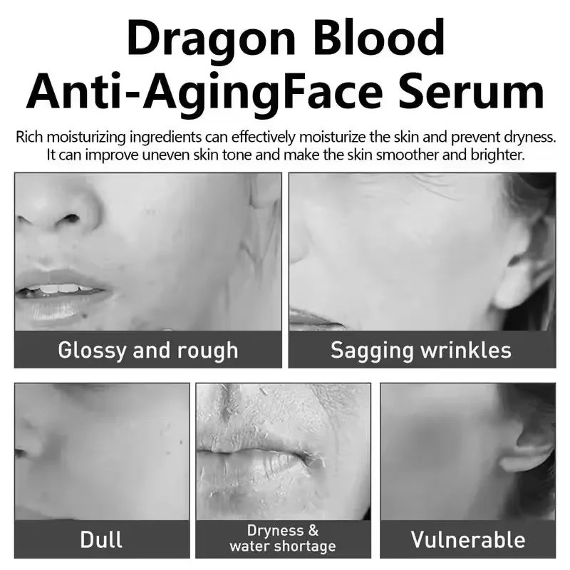 Dragon Blood Fast Wrinkle Remove Face Serum Placenta Royal Anti-Aging Firming Lifting Whitening Rejuvenation Skin Care Cosmetics