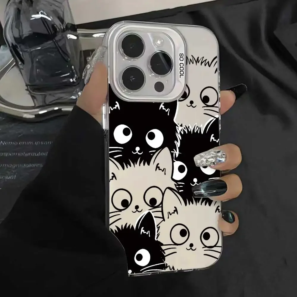 Cute Animal Soft Silicone Phone Case - Silver IMD s
