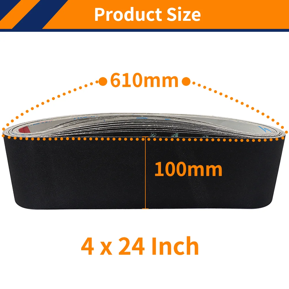 100*610mm Sanding Belts for Metal Polishing,4\