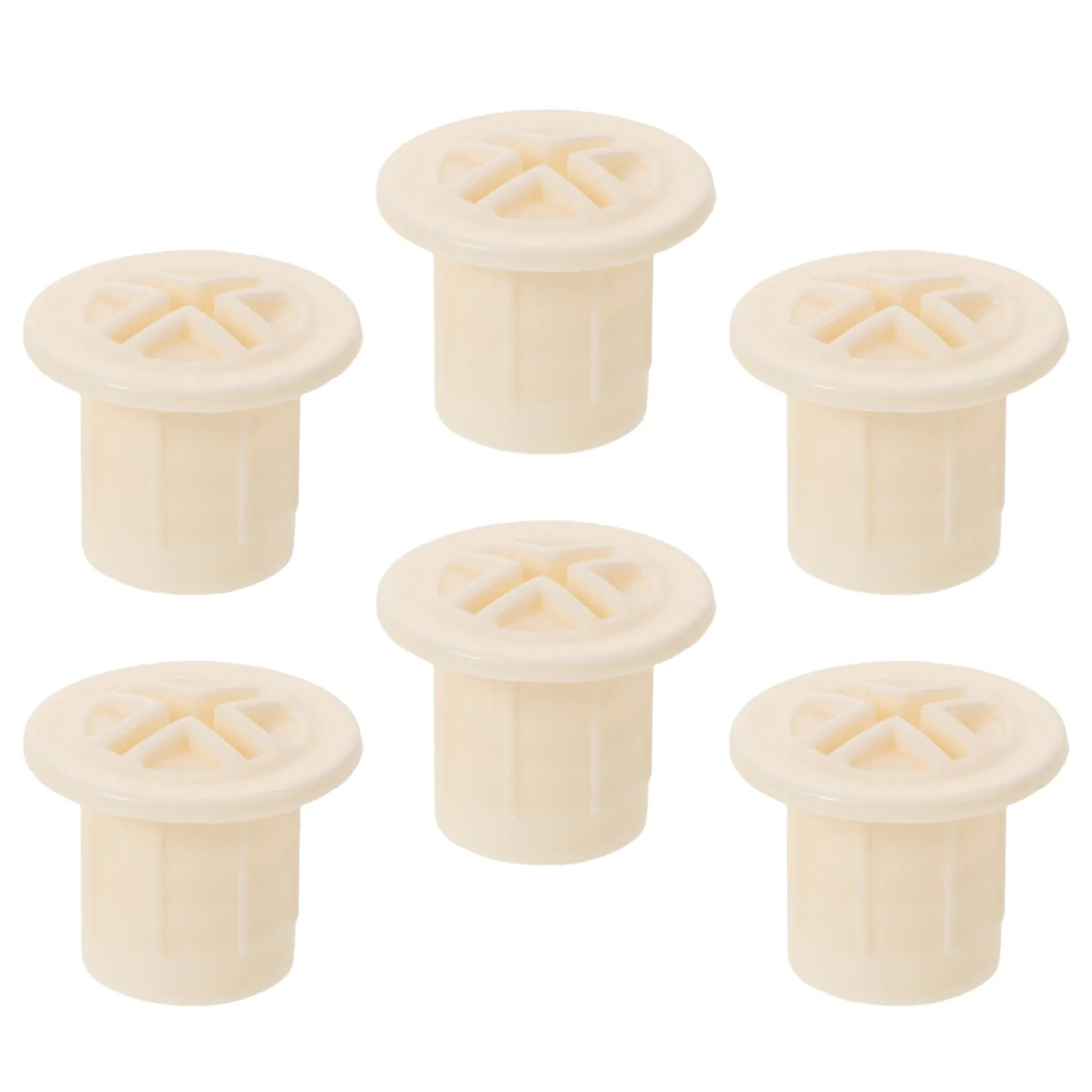 실내 슬라이드용 6Pcs 흰색 플라스틱 나사 캡 1.8cm 내경 부드러운 마감 안전 보호 커버 슬라이드 고정