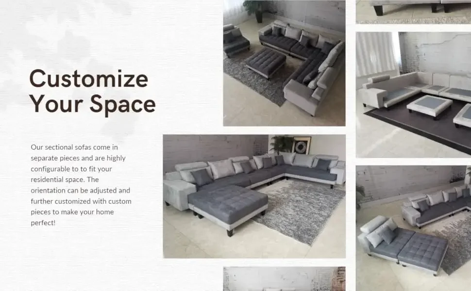 stendmar sectional sofa set multiple configurations
