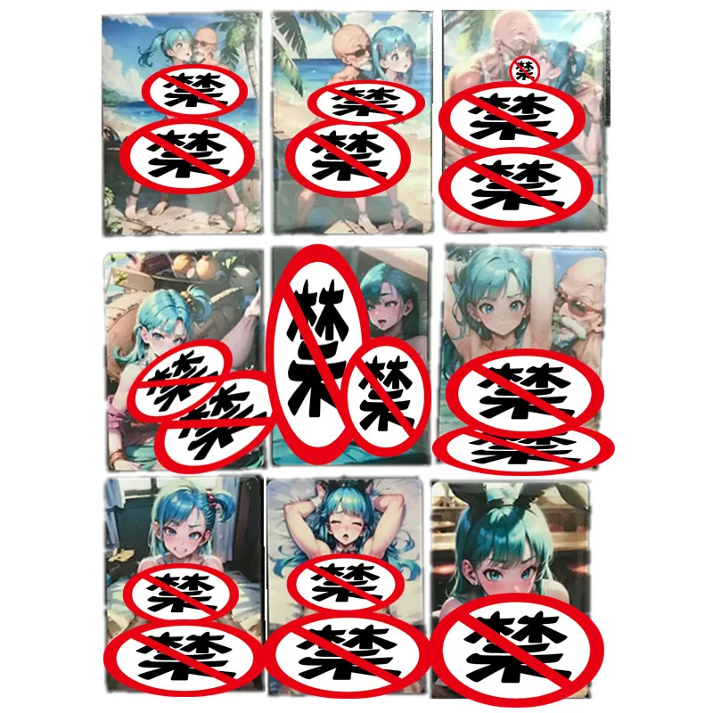 

9 шт./набор самодельные Аниме Драконий жемчуг бульма черепаха сеннин Diy кавайная девушка сексуальная обнаженная карточка Acg игрушка подарок Классическая Игра коллекционная карточка