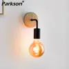 wood wall lamp vintage sconce wall lights fixture e27 bedside retro vintage lamp industrial decor dining room bedroom light