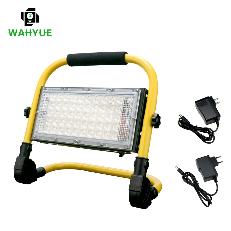 50W LED Outdoor Lighting Floodlight 5000mAh Portable Spotlight Emergency Rechargeable Camping Lamp 4Modes Warning Flood Light 10x night vision binoculars hd 4k video photo 5000mah rechargeable ip55 32gb infrared vision night goggles for camping hunting