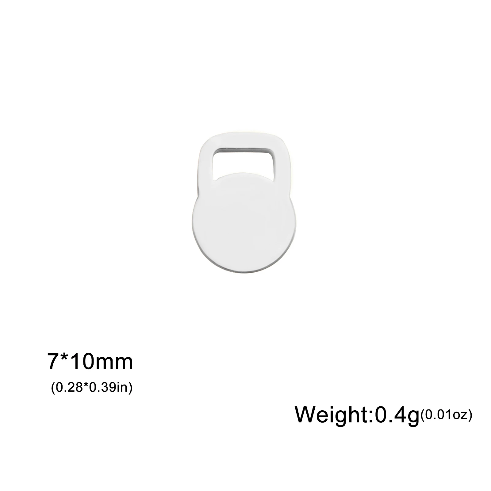 5 stücke solide Kettle bell Charms für Schmuck machen Edelstahl DIY Fitness Anhänger Bulk Zubehör Halsketten Ohrringe Charms – Detail 9
