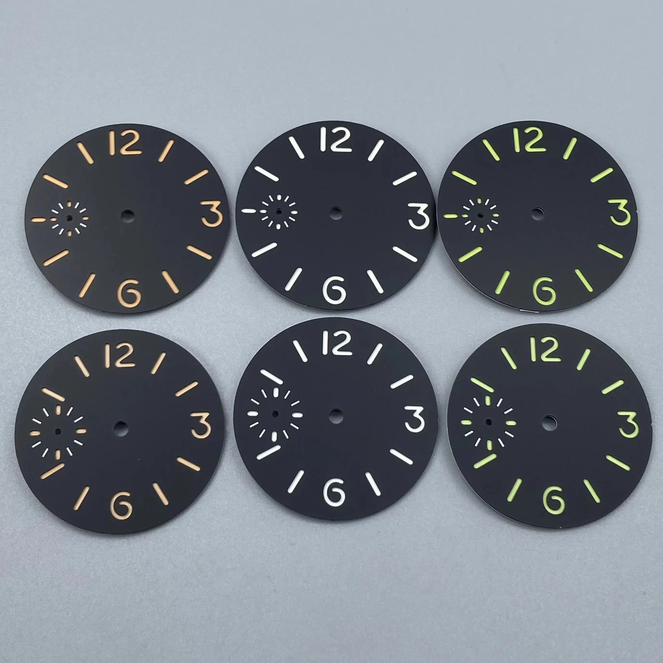 Green Luminous Watch Dial Face - 34.5mm/36mm - Premium Replacement Accessory