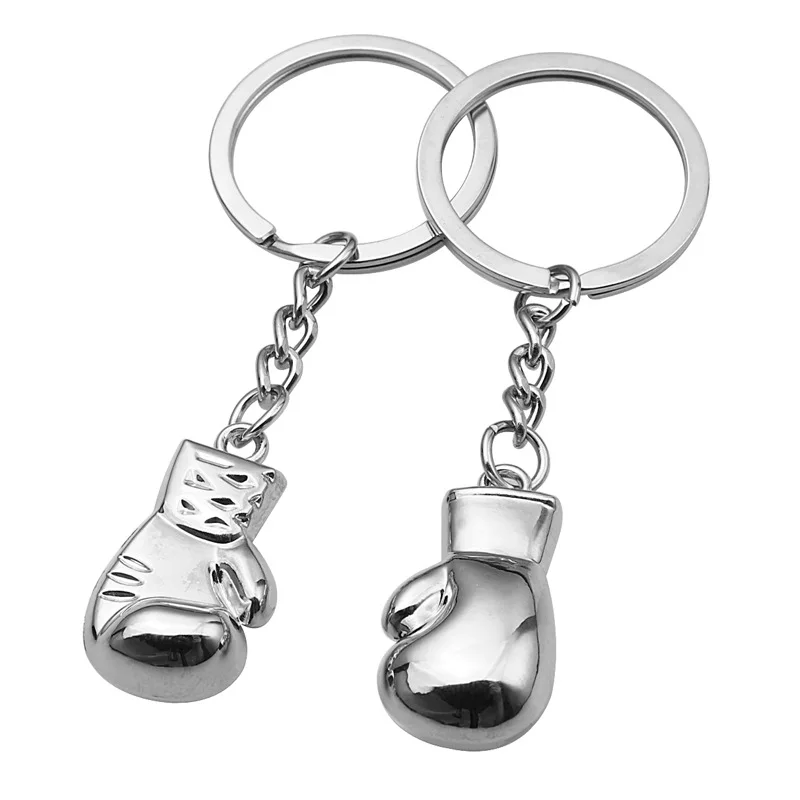 FashionMenBoxingGlovesPendantKeychain3DMetalBoxerMovement