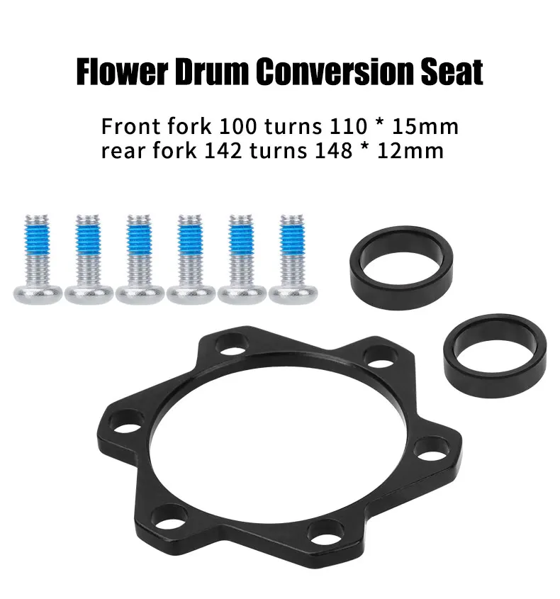 TANKE Fahrrad-Vorderradgabel, 15 x 100 mm auf 110 mm hinten, 12 x 142 mm auf 148 mm Adapter, Boost-Naben-Adapter-Set, Umrüstsatz aus Aluminiumlegierung – Detail 1