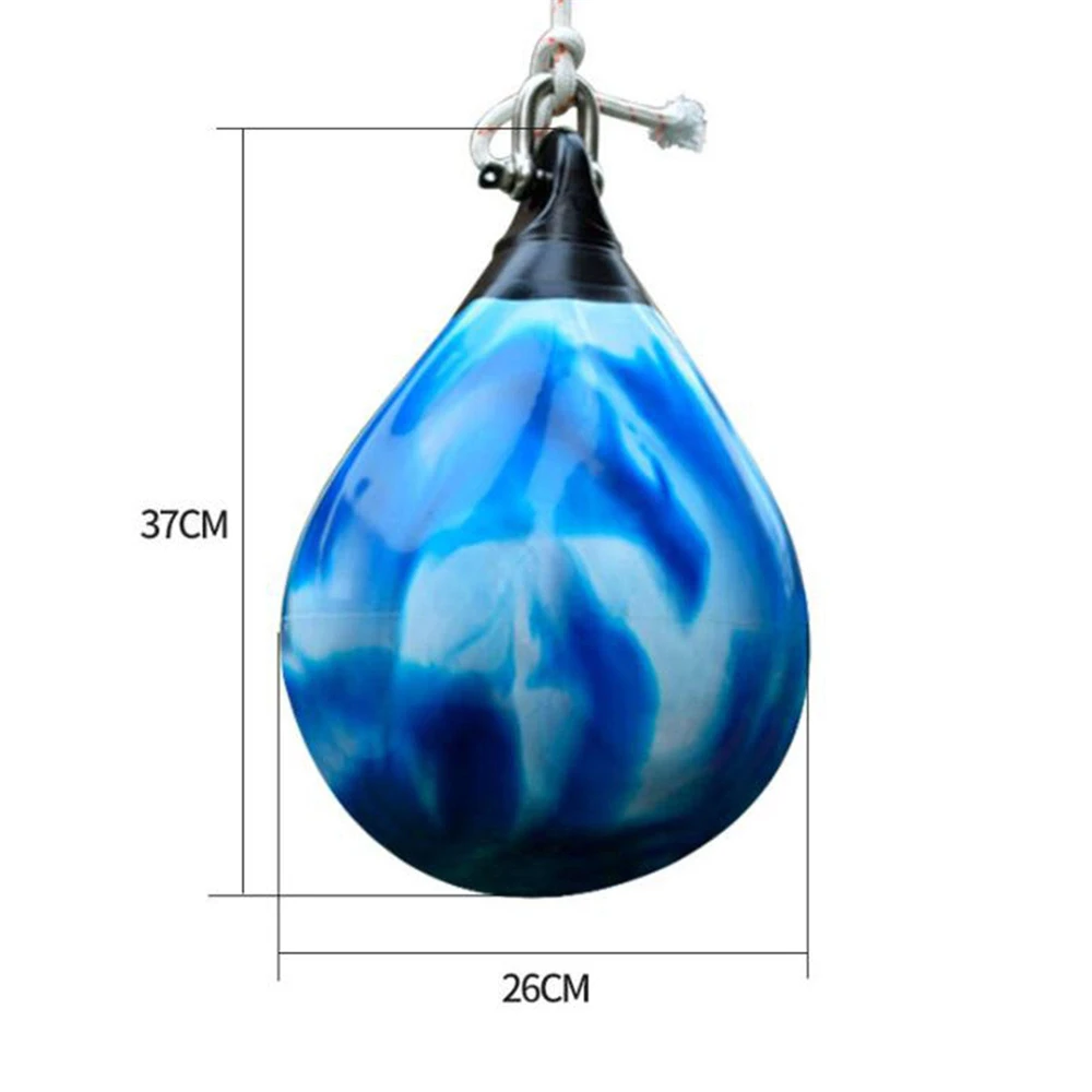 Hanging Boxing Water Punching Sandbag, Taekwondo, Kickboxing, MMA, Free Fighting, Agility Reactivity, Training, 26x37cm