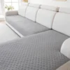 2Pcs Quilted Sofa Slipcover Couch Cushion Covers L-Shape Sectional Couch Covers  for Living Room Pet Mat Furniture Protector 5