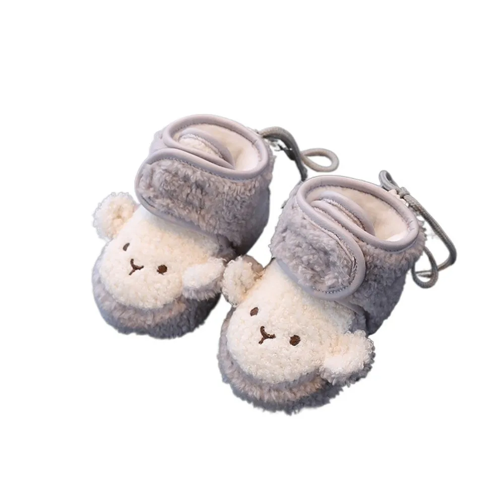 Warm Cute Monkey Newborn Shoes Slipper Soft Comfortable Infant Girls Boys Toddler Crib Boots Anti-Slip Socks Girls Boys