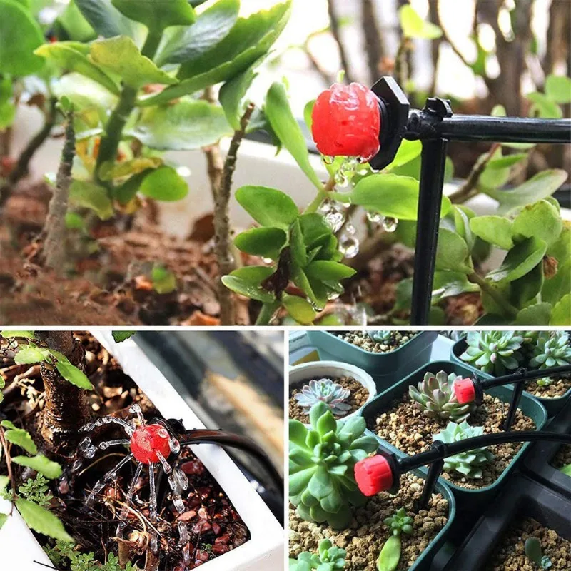 Description Picture 6 of item5M-60M Drip Irrigation System Plant Watering Set Watering Kits Adjustable Drippers For Irrigation Micro Garden Watering System